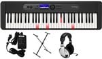 Casiotone LKS450 Premium Pack with Stand AC Adapter Headphones Front View